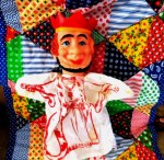 hand puppet king red
